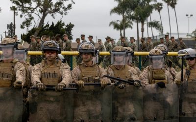 Troops are now patrolling Los Angeles. This is a disaster waiting to happen